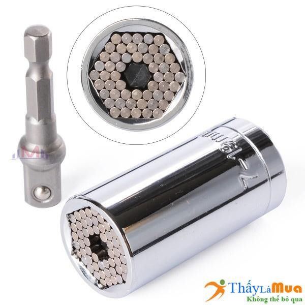 Bộ đầu khẩu vặn ôc 7_19mm siêu tiện lợi lắp máy khoan