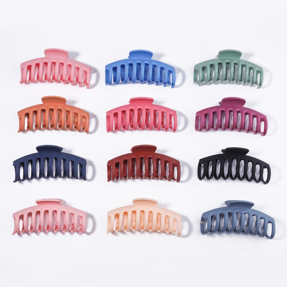 KIDSBOWS 1 Kẹp Tóc Càng Cua Bằng Acrylic Nhám Màu Trơn Kiểu Hàn Quốc Thanh Lịch Dành Cho Nữ