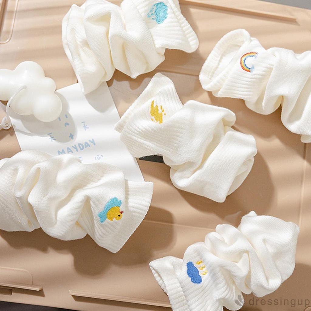 Đôi vớ dệt kim cổ cao in hình hoạt hình dễ thương cho nữ