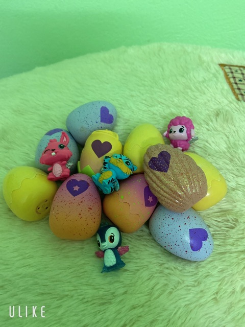 [Siêu rẻ] 10trứng hatchimals mix sò nâu, hoa hồng