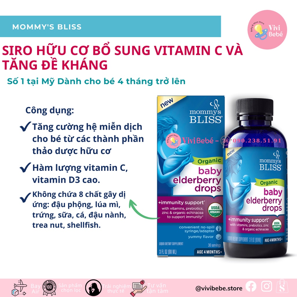 SIRO HỮU CƠ BỔ SUNG VITAMIN C VÀ TĂNG ĐỀ KHÁNG CHO BÉ TỪ 4 THÁNG