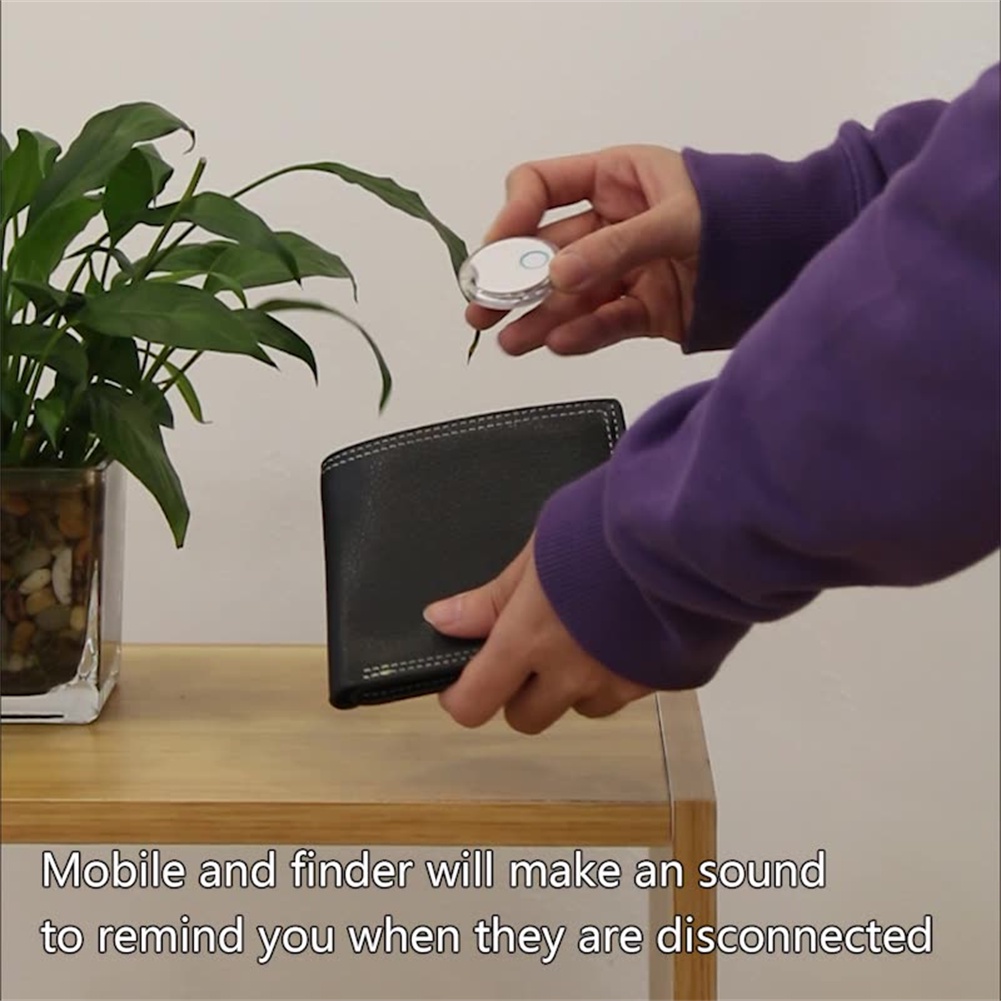 Máy theo dõi mini Vị trí Thiết bị an toàn Máy tìm trẻ em S8 Máy theo dõi thông minh hình tròn tròn Công cụ tìm đồ vật thông minh Chống thất lạc Trình theo dõi ví chính