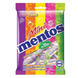 Kẹo Nhai Mentos Tí Hon Cầu Vồng 40 cái