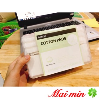 Bông tẩy trang Miniso 475 miếng