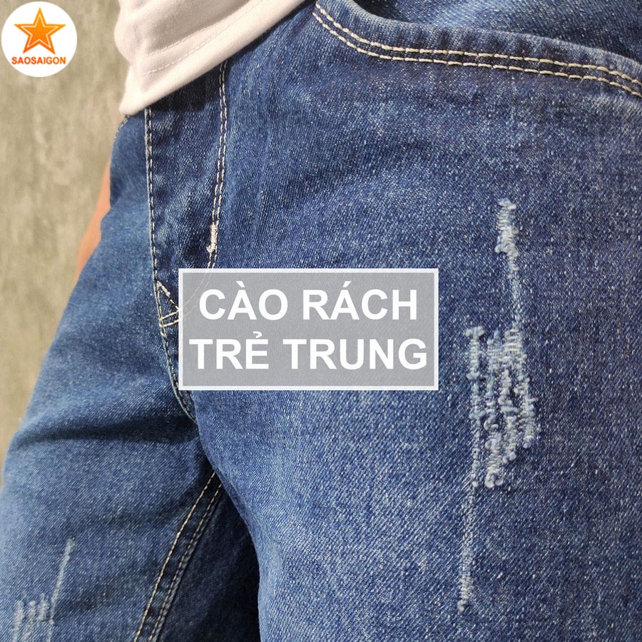 Quần short nam [ HÌNH THẬT ] jean đẹp chuẩn siêu bền SG413 Saosaigon