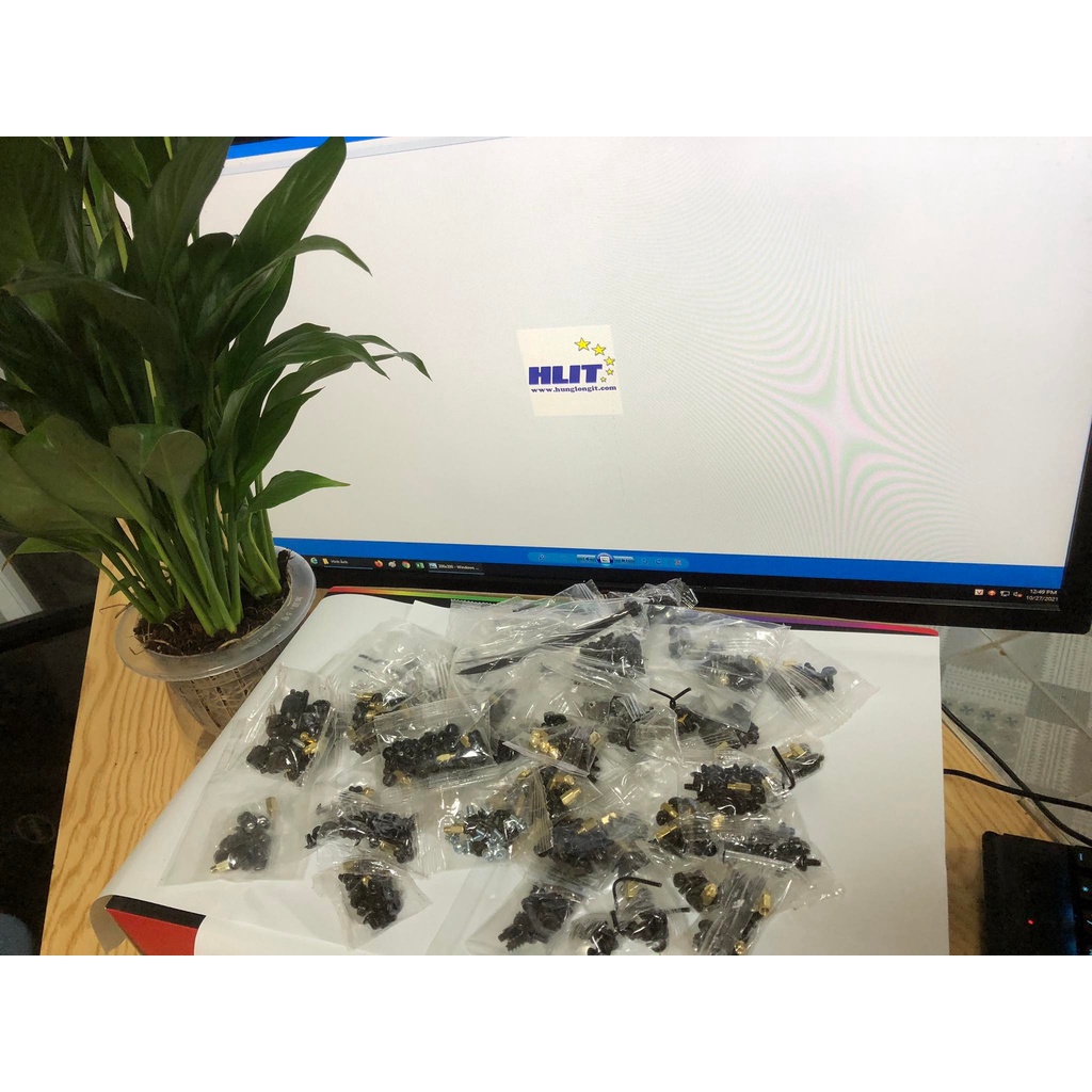 Túi ốc vít bắt main, nguồn ráp case máy tính