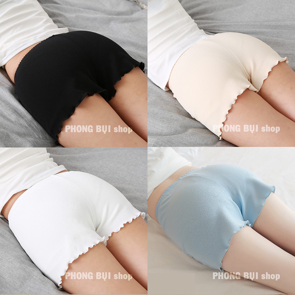 Quần Đùi Nữ Chất Lụa Xốp Mát Mẻ Thông Thoáng Thời Trang Mặc Mùa Hè Freesize Từ 40kg-60kg | BigBuy360 - bigbuy360.vn