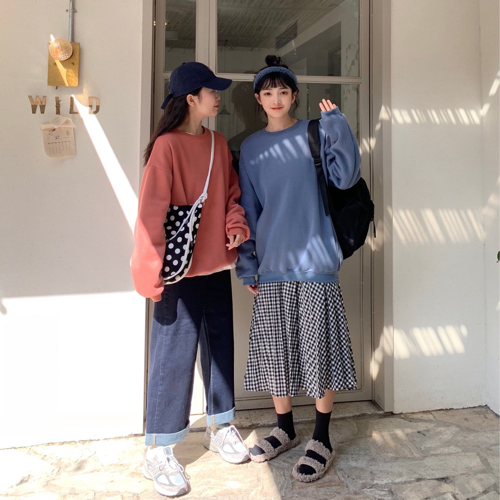 Áo Khoác Nhung Dày Dặn Màu Sắc Đơn Giản Cho Nữ