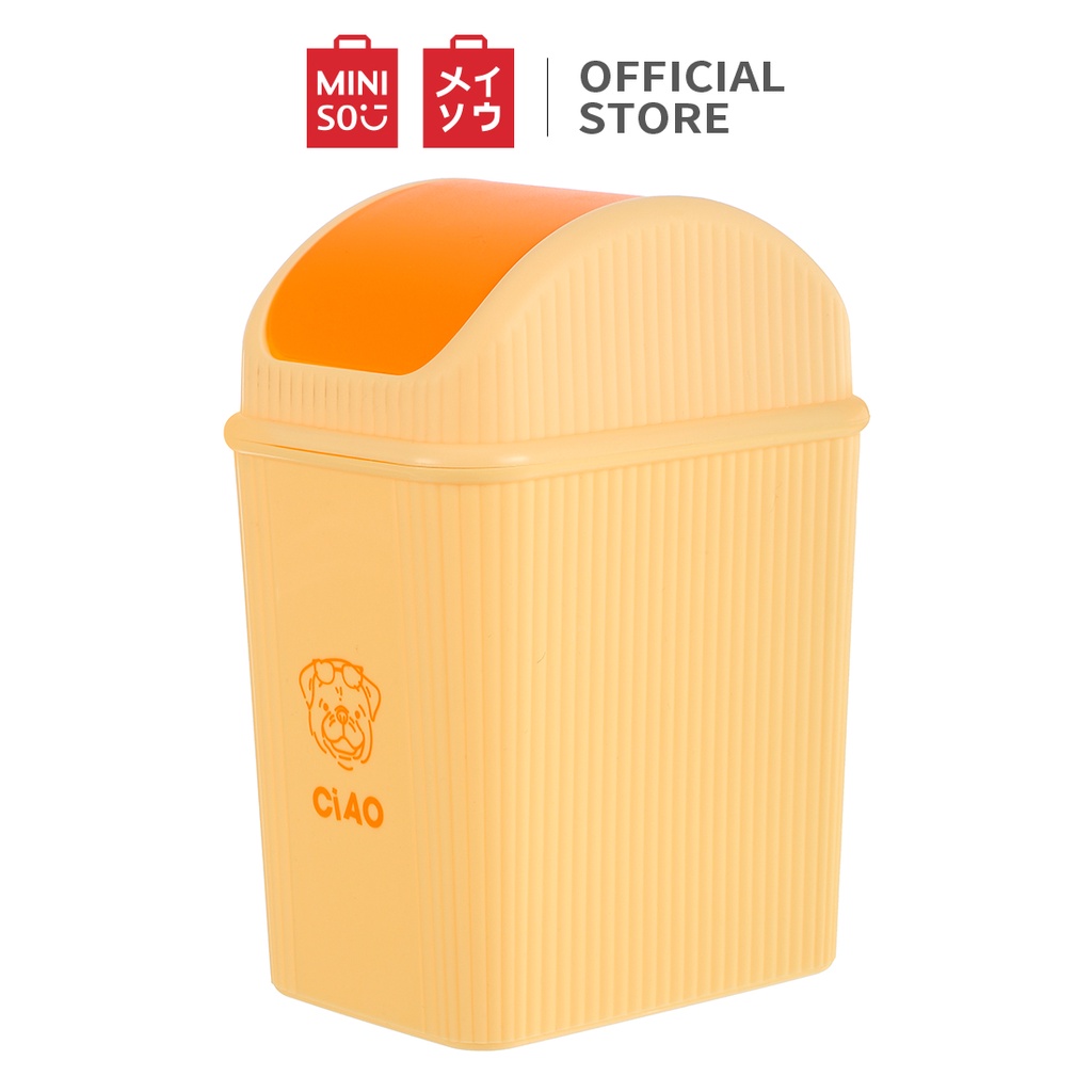 [Mã LIFEHL254 giảm 15% đơn 250K] Thùng rác để bàn Miniso- 3 màu ngẫu nhiên