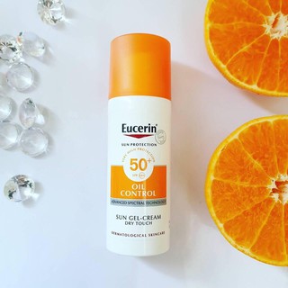 Kem chống nắng kiểm soát dầu Eucerin Sun Gel-Creme Oil Control Dry Touch SPF 50+ Tặng kèm túi thơm lavender Pháp