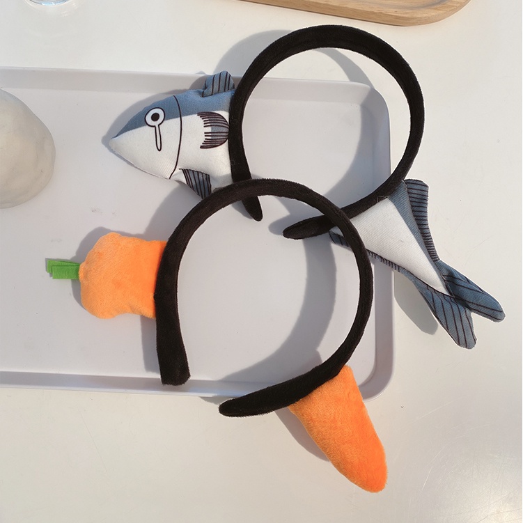 Băng Đô Cài Tóc Hình Chú Cá / Cà Rốt Đáng Yêu Cho Bé Gái