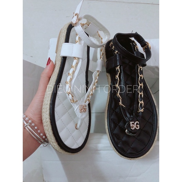 SẴN-Ảnh thật - Loại xịn-Dép sandal cói đi biển Hiền Hồ 3 màu -Full size hàng đẹp