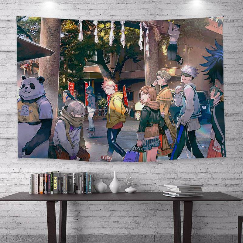 Tranh Vải Treo Tường Họa Tiết Anime jujutsu kaisen