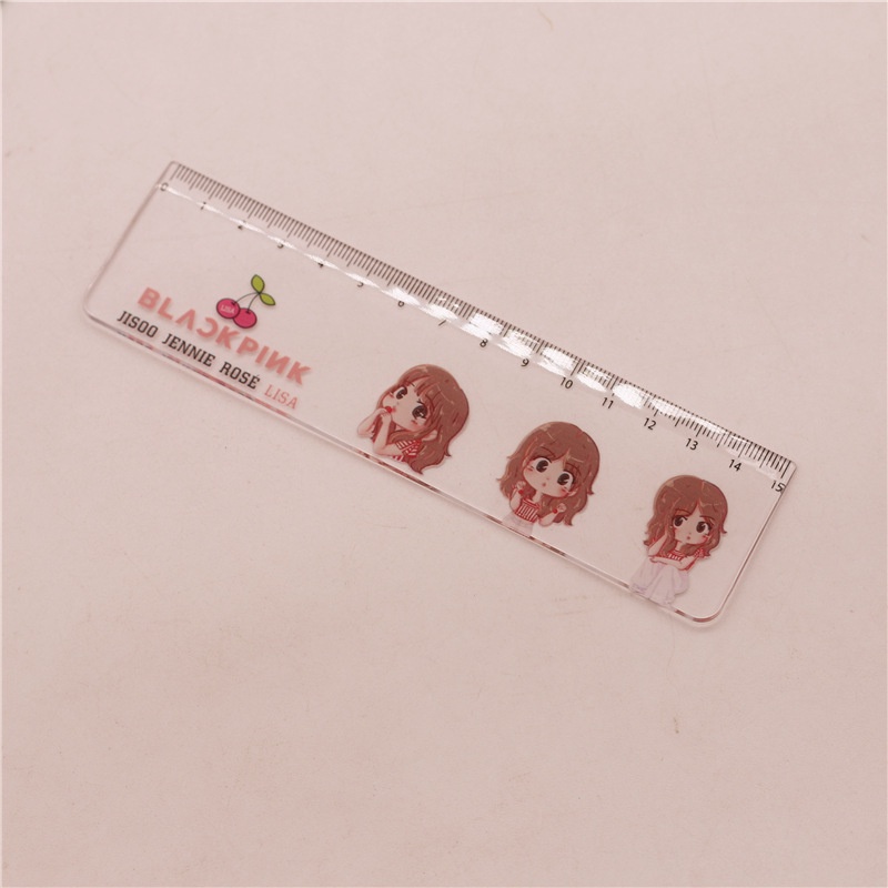 Thước Kẻ Thiết Kế Đơn Giản Hình Nhóm Nhạc BLACKPINK