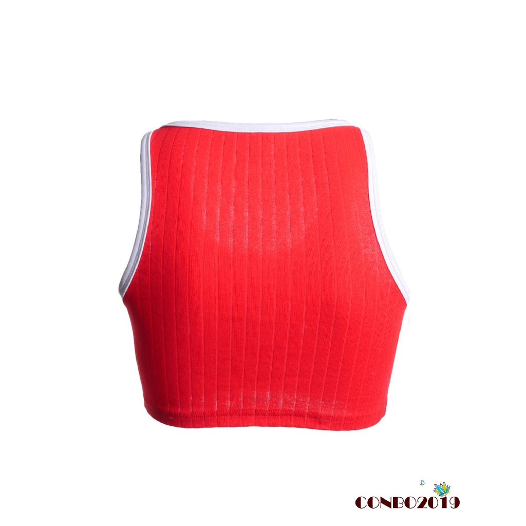 Áo croptop sát nách cổ chữ u thời trang cho nữ