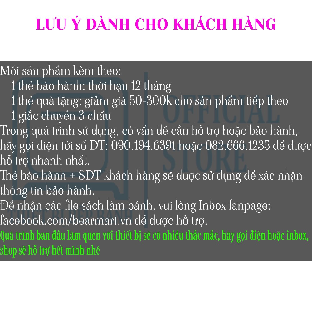 Máy Nhồi Bột BEAR 3,5L. Nhào bột bánh mỳ, bánh bao. Hàng chính hãng, bảo hành 12 tháng