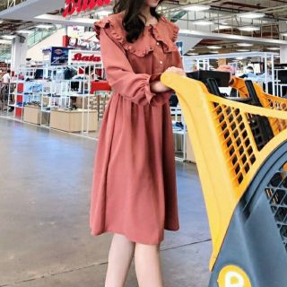 (ẢNH THẬT) đầm xòe cổ bèo cánh sen bo eo thoải mái