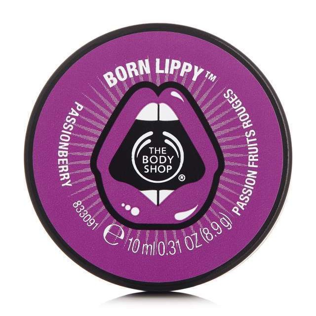 Son dưỡng ánh nhũ The Body Shop Passionberry  Born Lippy lip balm