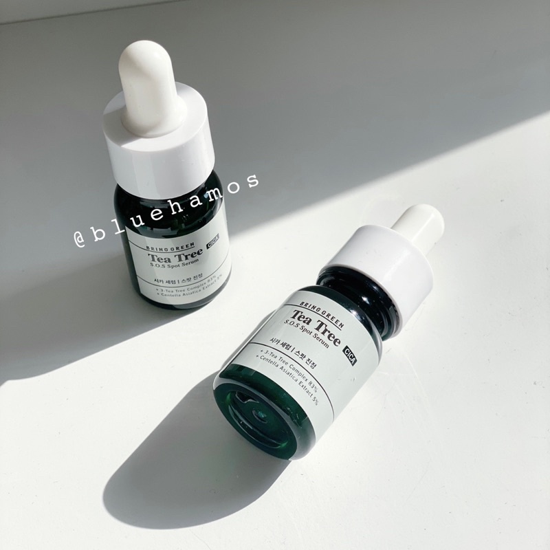Serum tinh chất tràm trà giảm mụn Bring green Tea tree S.O.S spot serum