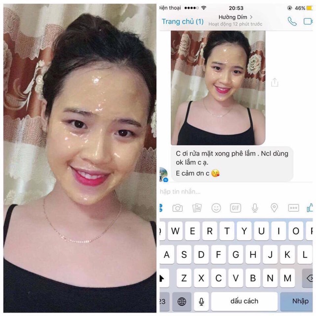 Mặt Nạ Collagen Tươi Vàng 24k Handmade Dưỡng Trắng Da, Mờ Thâm, Nám, Sạm Da - Thẩm Mỹ Huyền Trang NANOCEE