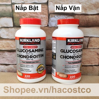 Viên uống Glucosamine 1500mg & chondroitin 1200mg 220 viên - Glucosamin Kirkland 220