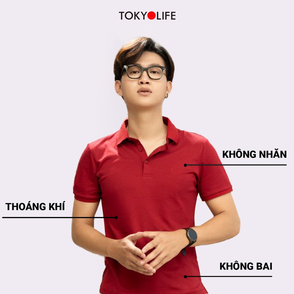 [Mã WABRTKL12 giảm 10% đơn 250K] Áo Polo Nam TOKYOLIFE cổ Đức dáng ôm I733-061E