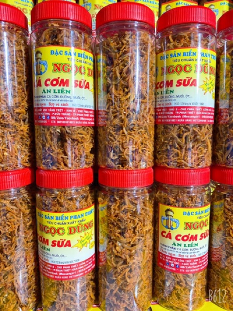 Cá Cơm Sữa ( ăn liền ) là món ăn ngon của Shop Đặc Sản Biển Phan Thiết NGỌC DŨNG; Hộp 200 gram. HSD 12 tháng