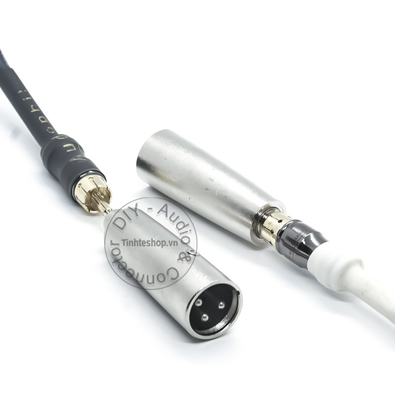 2 chiếc - Đầu chuyển đổi bông sen AV RCA sang canon XLR đực - Răc cắm Mixer Canon đực sang RCA AV cái