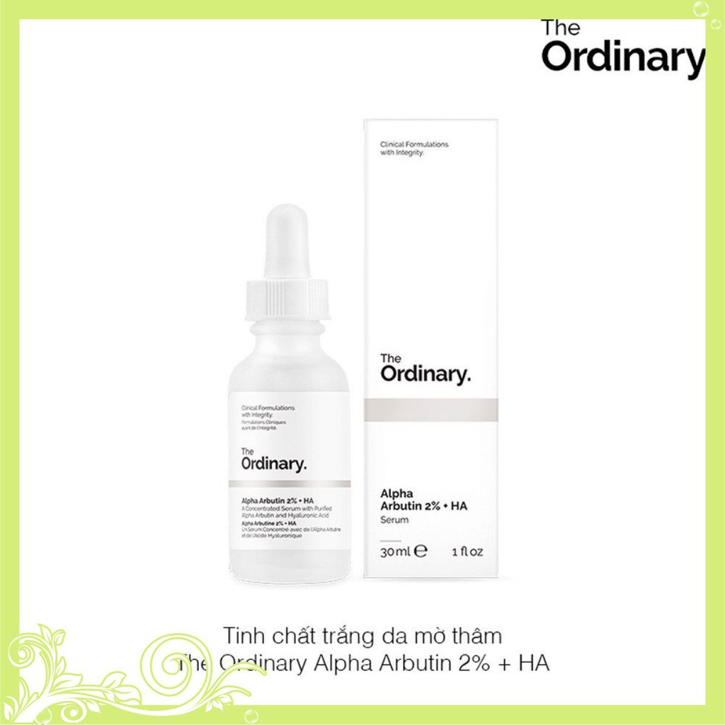 Tinh chất dưỡng trắng Alpha Arbutin 2% + HA - The Ordinary [DECIEM]