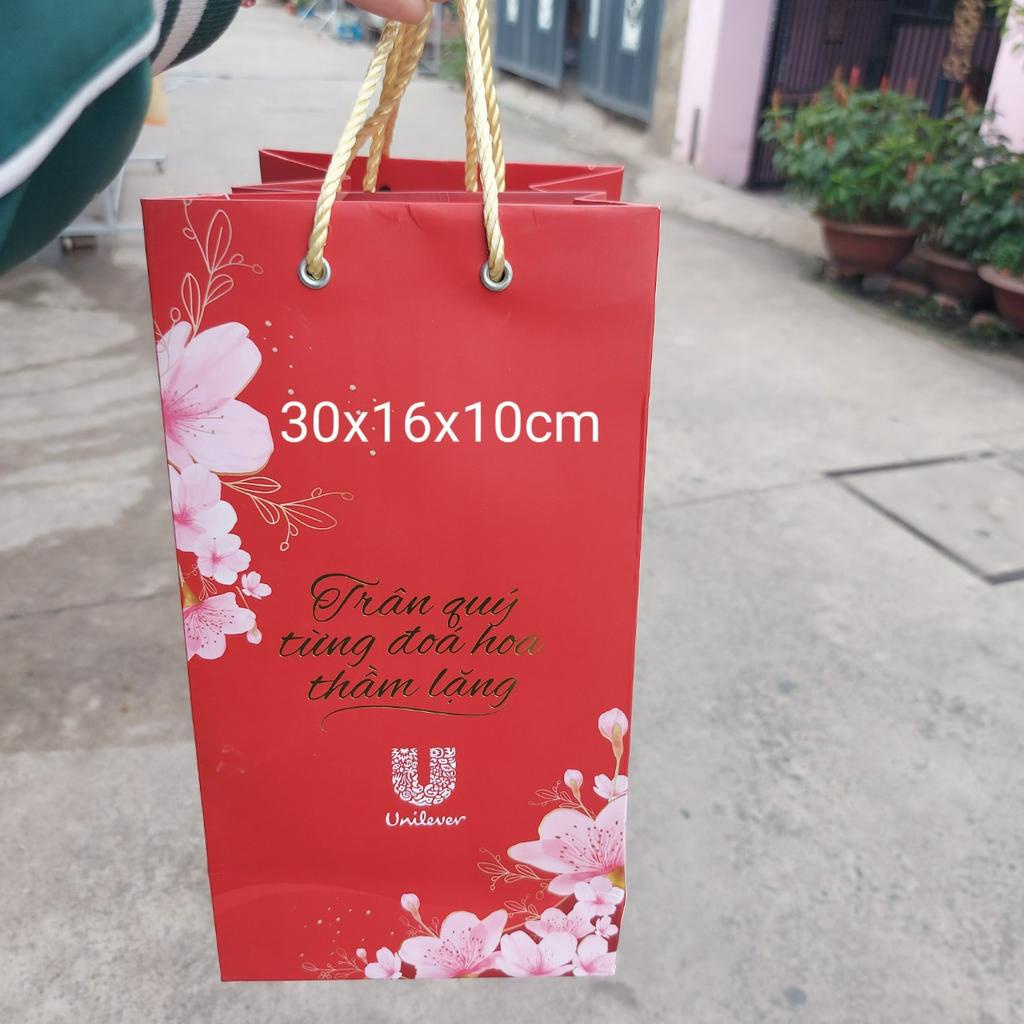 Set 03 Túi quà tặng siêu đẹp sang trọng - Túi giấy có quai KT 30x16x10cm