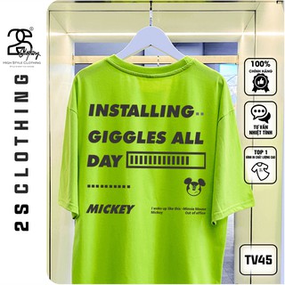 Áo Thun Tay Lỡ 2s Clothing Áo Phông Boo Unisex Nam Nữ Cotton Oversize Form Rộng Giá Rẻ In Hình Chuột Mickey Cá Tính TV45