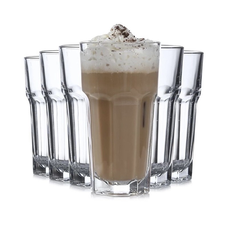 Set 6 cốc trà chanh, cốc thuỷ tinh 300ml và 420ml hàng Thái