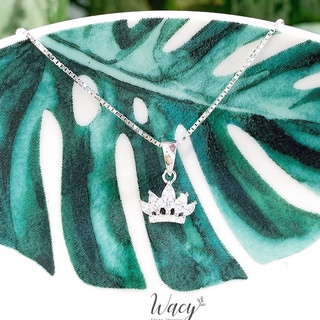 Vòng cổ nữ bạc Vương miện