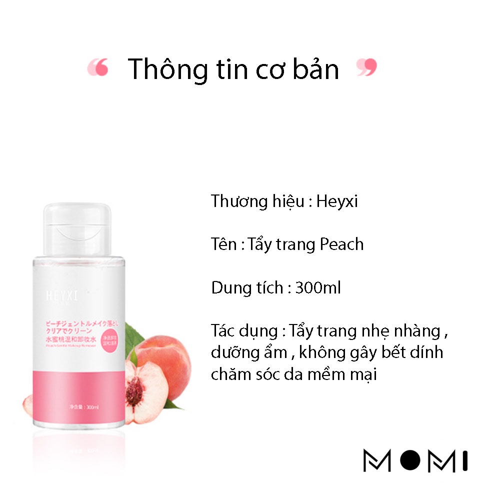 Nước tẩy trang nội địa trung Heyxi nắp nhấn 300ml