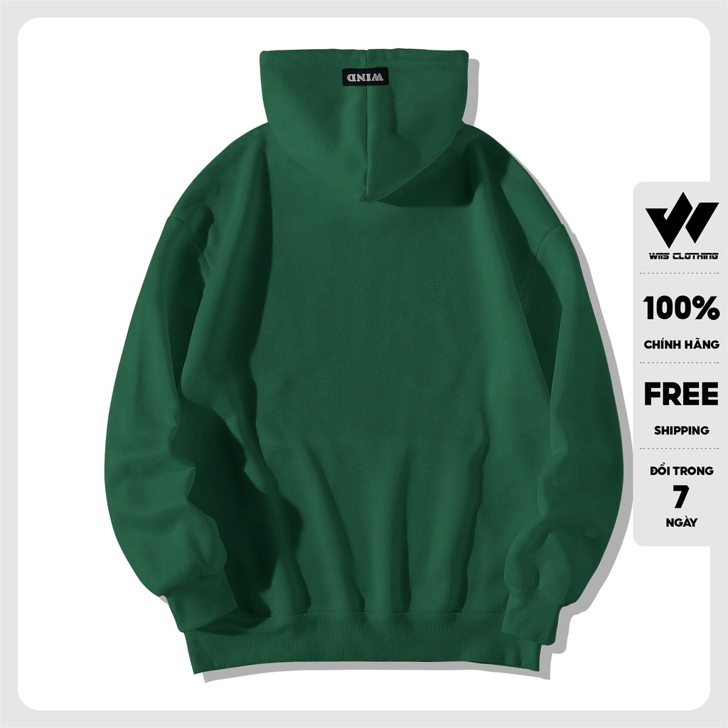 Áo hoodie unisex form rộng WIIS nỉ BREAK thời trang nam nữ oversize ulzzang