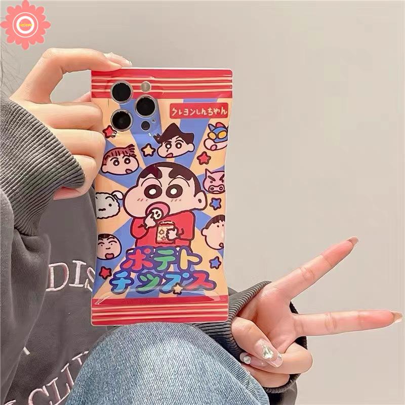 Ốp Điện Thoại TPU Mềm In Hoạt Hình Shinchan Cho iPhone 11 14 12 13 Pro Max XR X Xs Max 8 7 6 6s Plus SE 2020