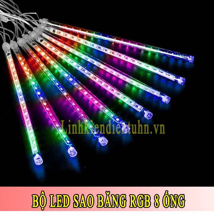 Bộ Led Sao Băng 7 Màu 8 Thanh RGB .