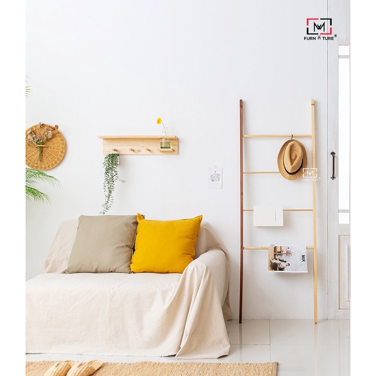Thang trang trí gỗ đa năng mix màu hàn quốc thương hiệu MW FURNITURE