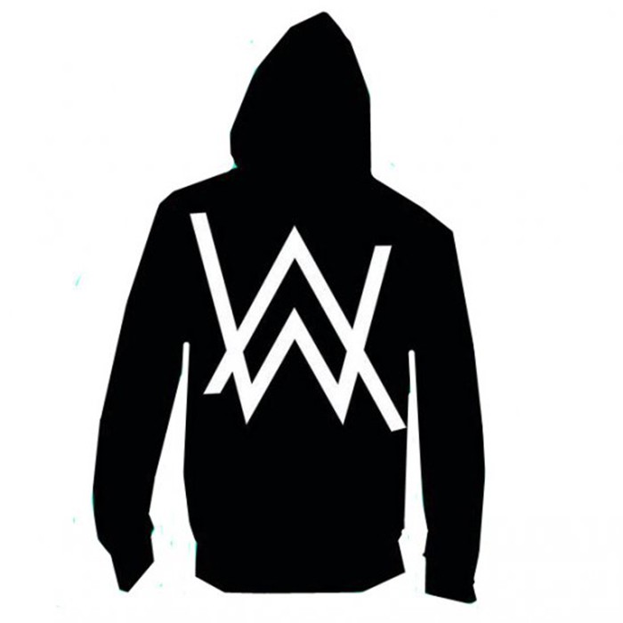 sale giá sock - áo khoác hoodie alan walker màu đen freesize