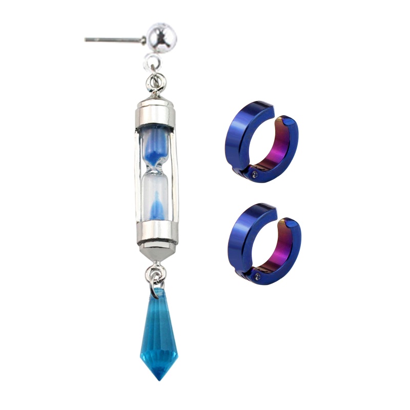 Bộ Dây Chuyền + Bông Tai + Đồng Hồ Cát Hình Nhân Vật Hoạt Hình