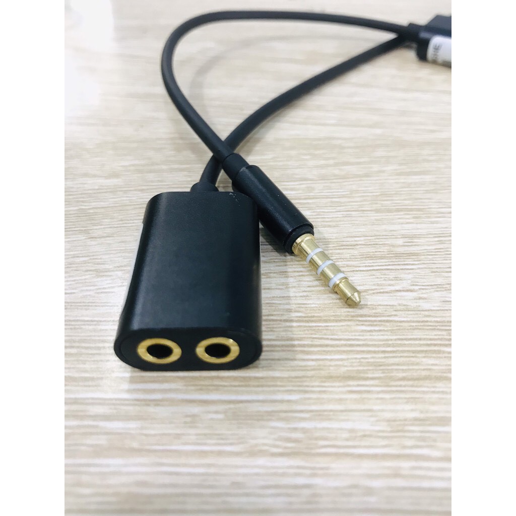 Đầu chia_ Jack chia Audio cổng tai nghe 3.5mm ra 2 cổng