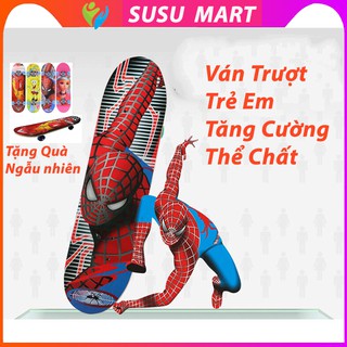 Ván trượt thể thao trẻ em gỗ phong ép 8 lớp mặt nhám cao cấp chịu tải 30kg vt162a