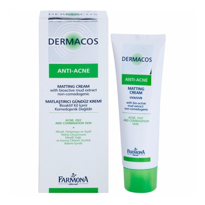 ✅【CHÍNH HÃNG】 DERMACOS ANTI-ACNE MATTING CREAM - FARMONA - CREAM GIẢM BÓNG NHỜN NGỪA MỤN