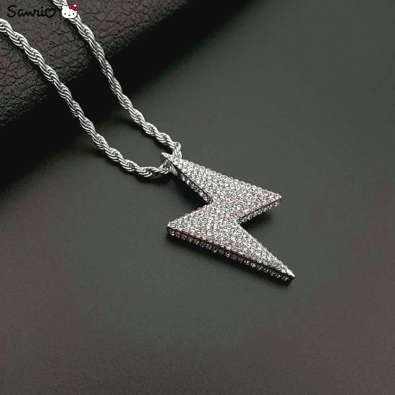 Vòng cổ Dáng Dài Đính Đá Phong Cách hip hop Thời Trang Cho Nam Và Nữ