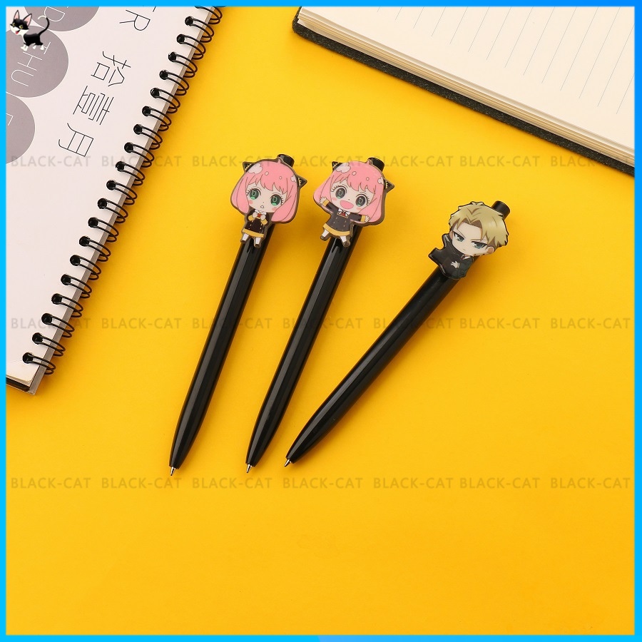 Bút Bi Mực Đen Ngòi 0.5mm Thiết Kế Đơn Giản Dễ Thương