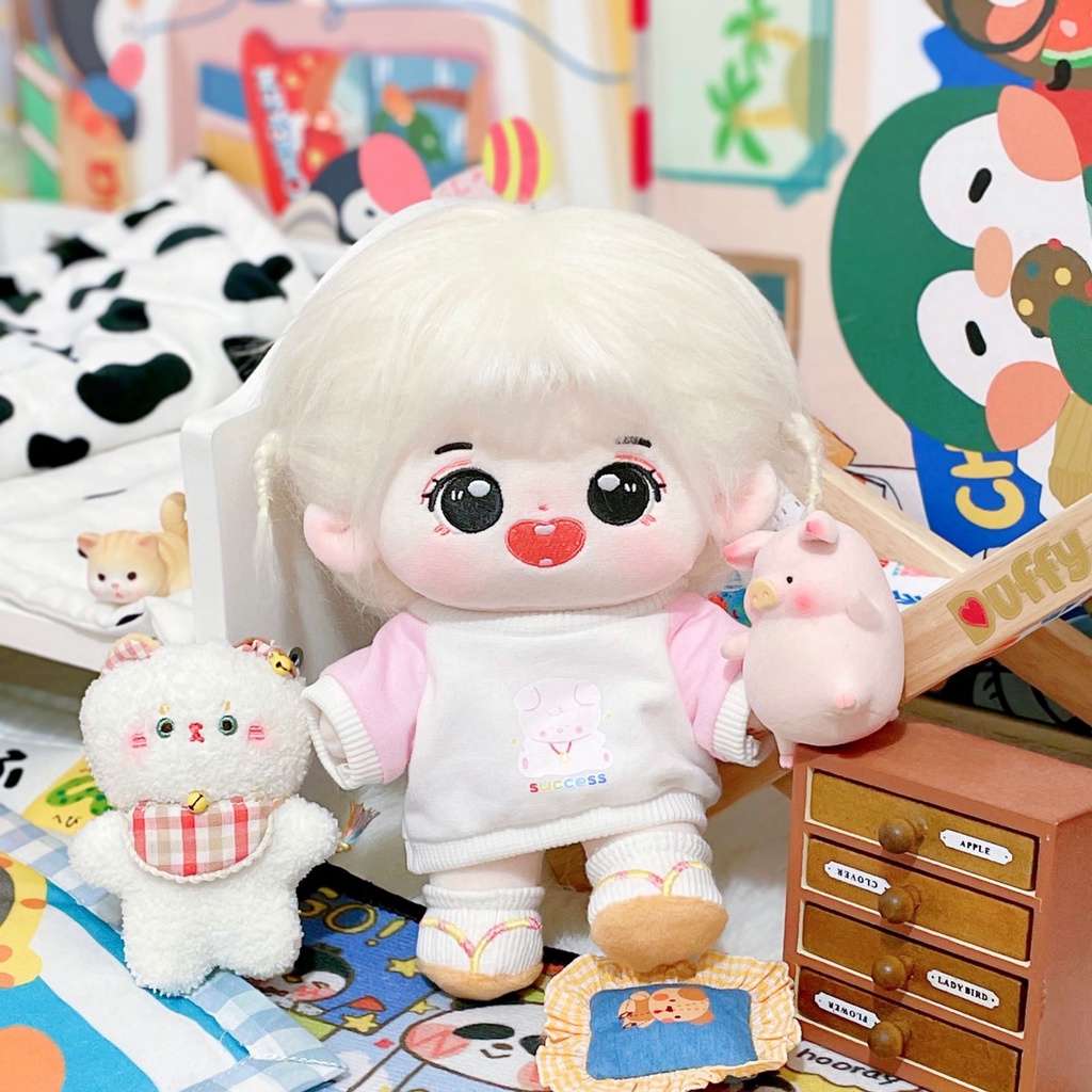 Áo sweater hoạ tiết dễ thương cho bé doll 20cm