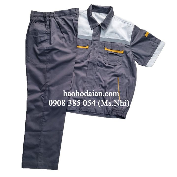 Đồng Phục Bảo Hộ Lao Động Dành Cho Kỹ Sư Nhà Máy, Vải Siêu Thoáng Mát- Mã PR04