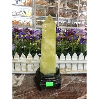 Trụ đá phong thủy trấn thạch đá citrine vàng - nặng 900g; 920g; 980g và 1,04 kg