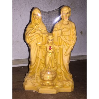 264.Tượng gia đình Thánh Gia Thất giả gỗ 25cm