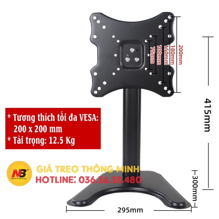 Chân đế tivi đa năng DZV9 - phù hợp với mọi màn hình 14 - 35 inch - Chân đế màn hình máy tính để bàn đa năng